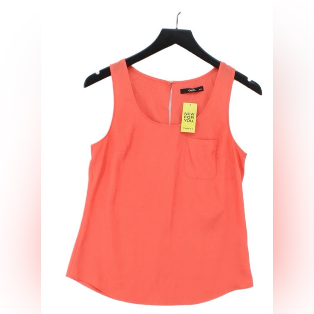 New without tags Oasis orange/red top size S